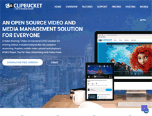 Tablet Screenshot of clipbucket.com